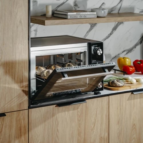 Furrë elektrike, Adler AD 6025, 35L, konvekcion + rrotisserie, 1500W, e zezë