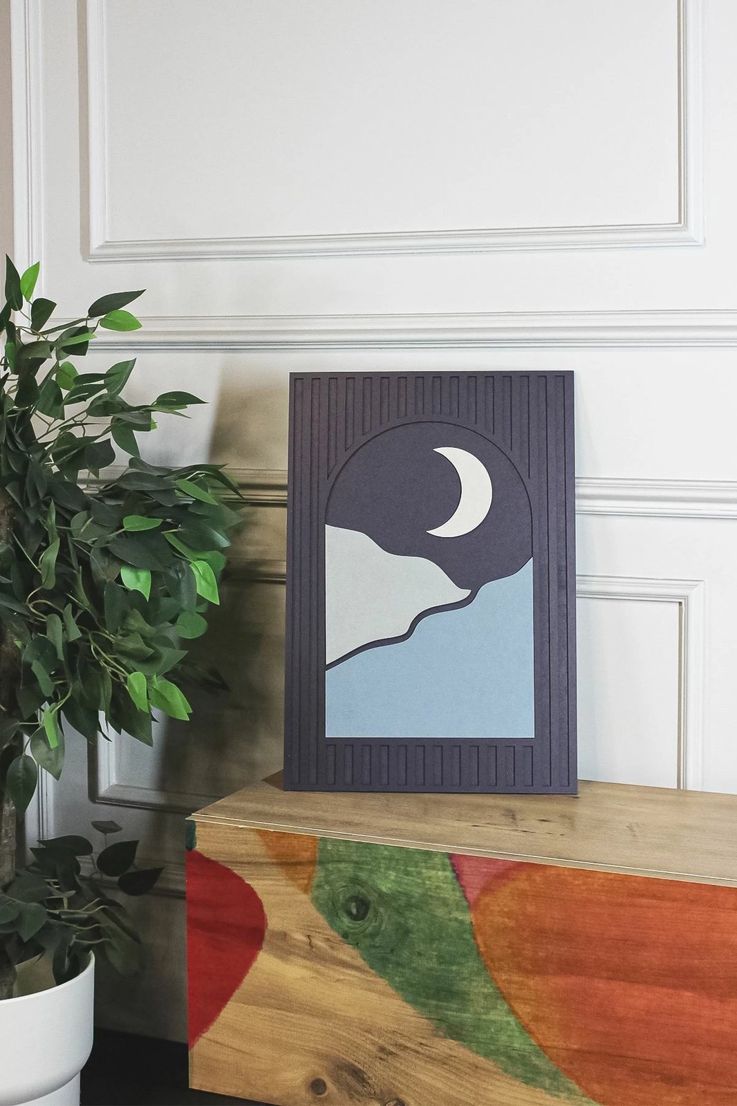 Pikturë dekorative, shumëngjyrëshe, Ersy3Dmoon-2030