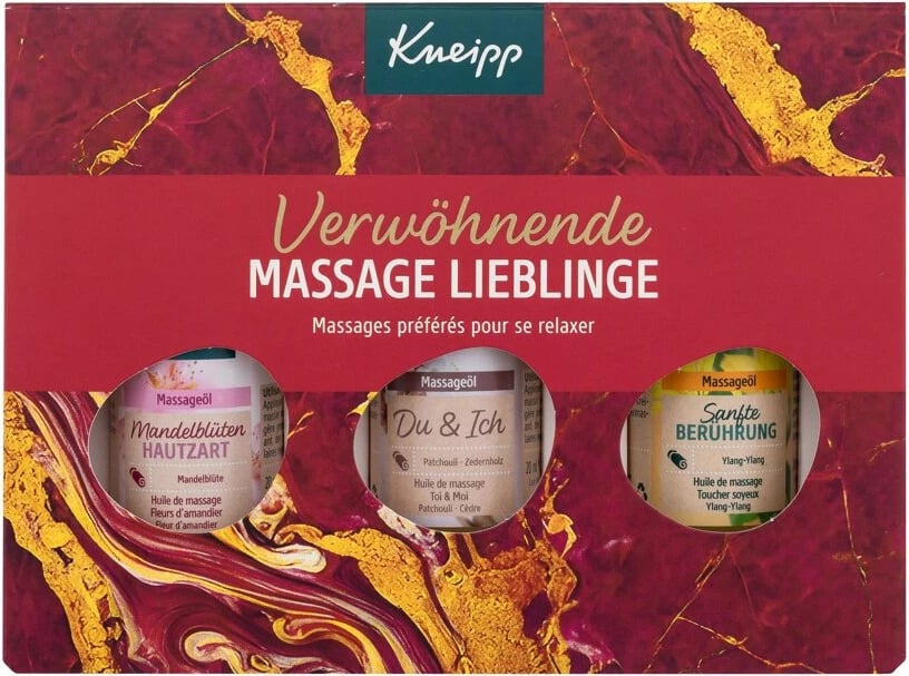 Vaj masazhi set Kneipp Mandelblüten Patchouli Ylang-Ylang 3x20ml