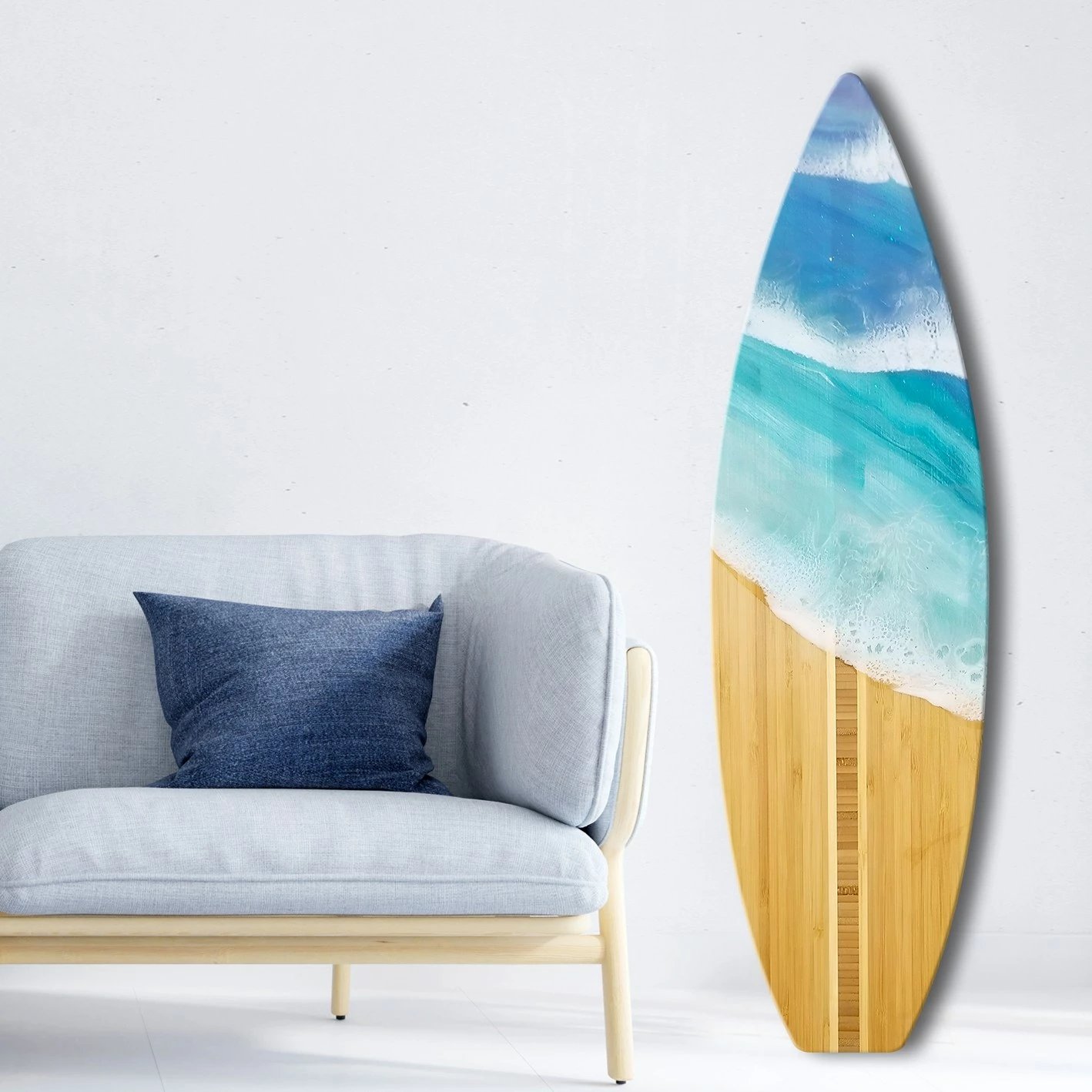 Pikturë dekorative MDF, shumëngjyrëshe, SRF3887, 40x140cm