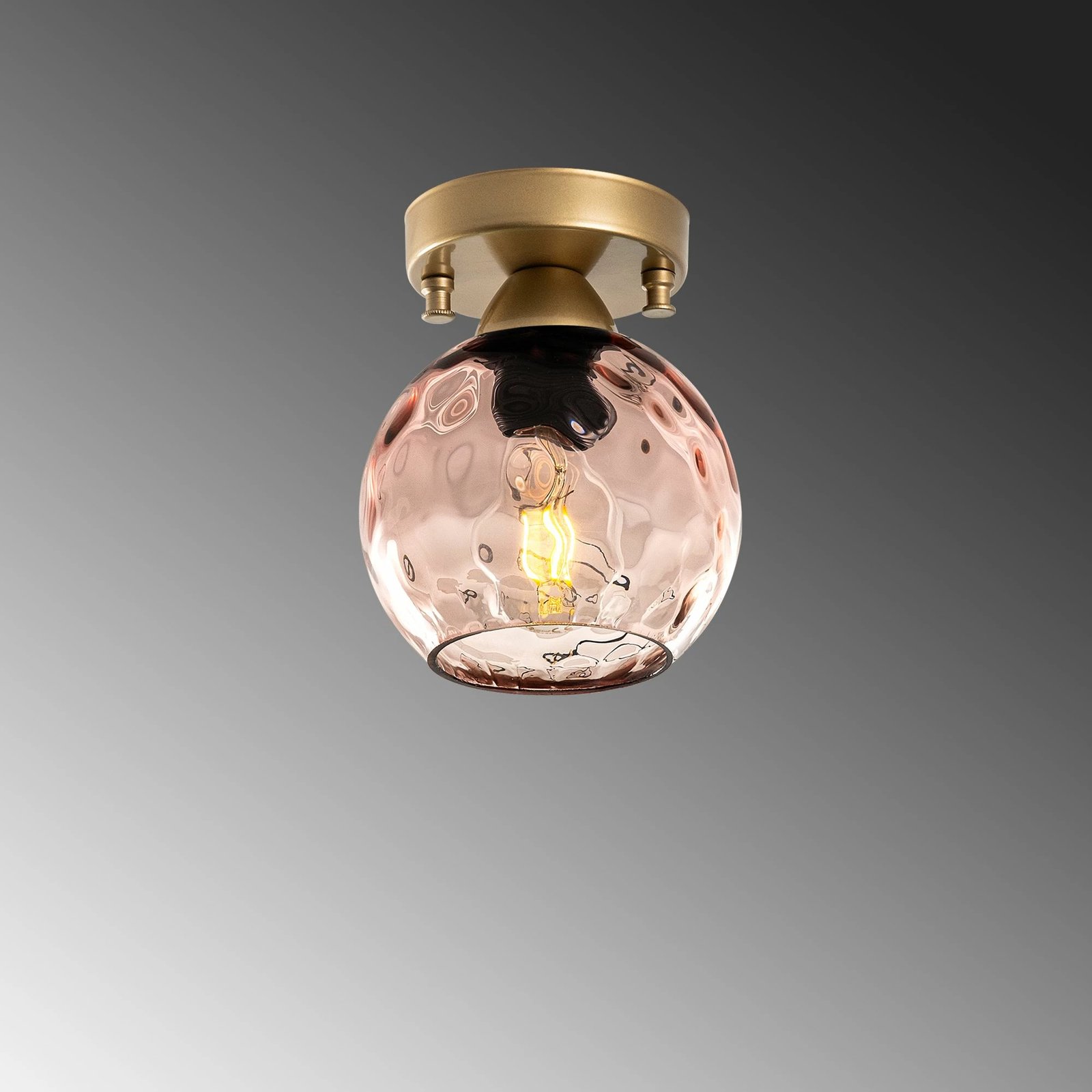 Llambë tavani Opviq Benek, rozë dhe e zezë, 15x15x18cm