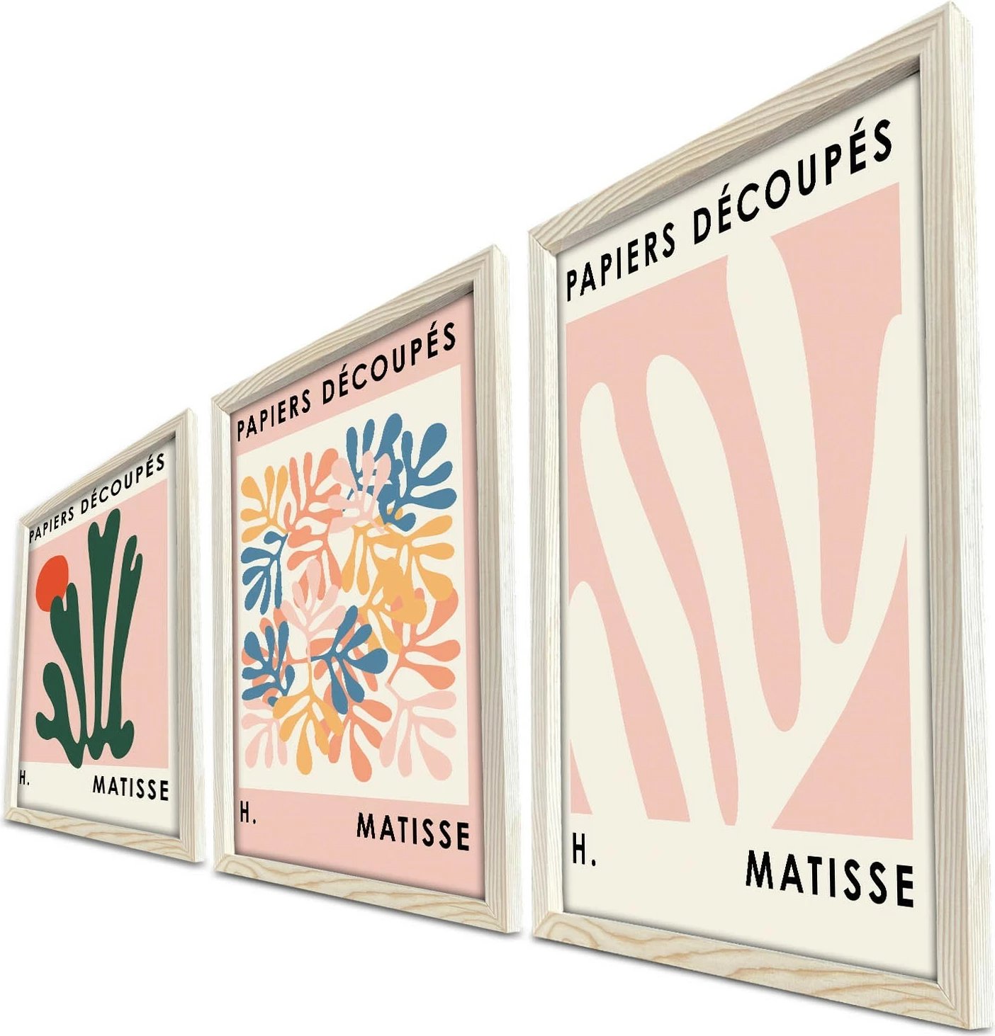 Pikturë dekorative me kornizë MDF (3 copë), Wallity, 3P3853NISCT-009