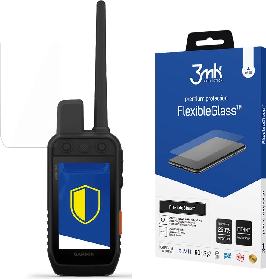 Mbrojtës ekrani FlexibleGlass 3mk për Garmin Alpha 200i, hibrid, ultra i hollë