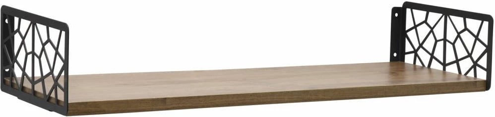 Raft muri Hanah Home, ngjyrë kafe dhe e zezë, Duvar Rafı3, 60x20x14cm