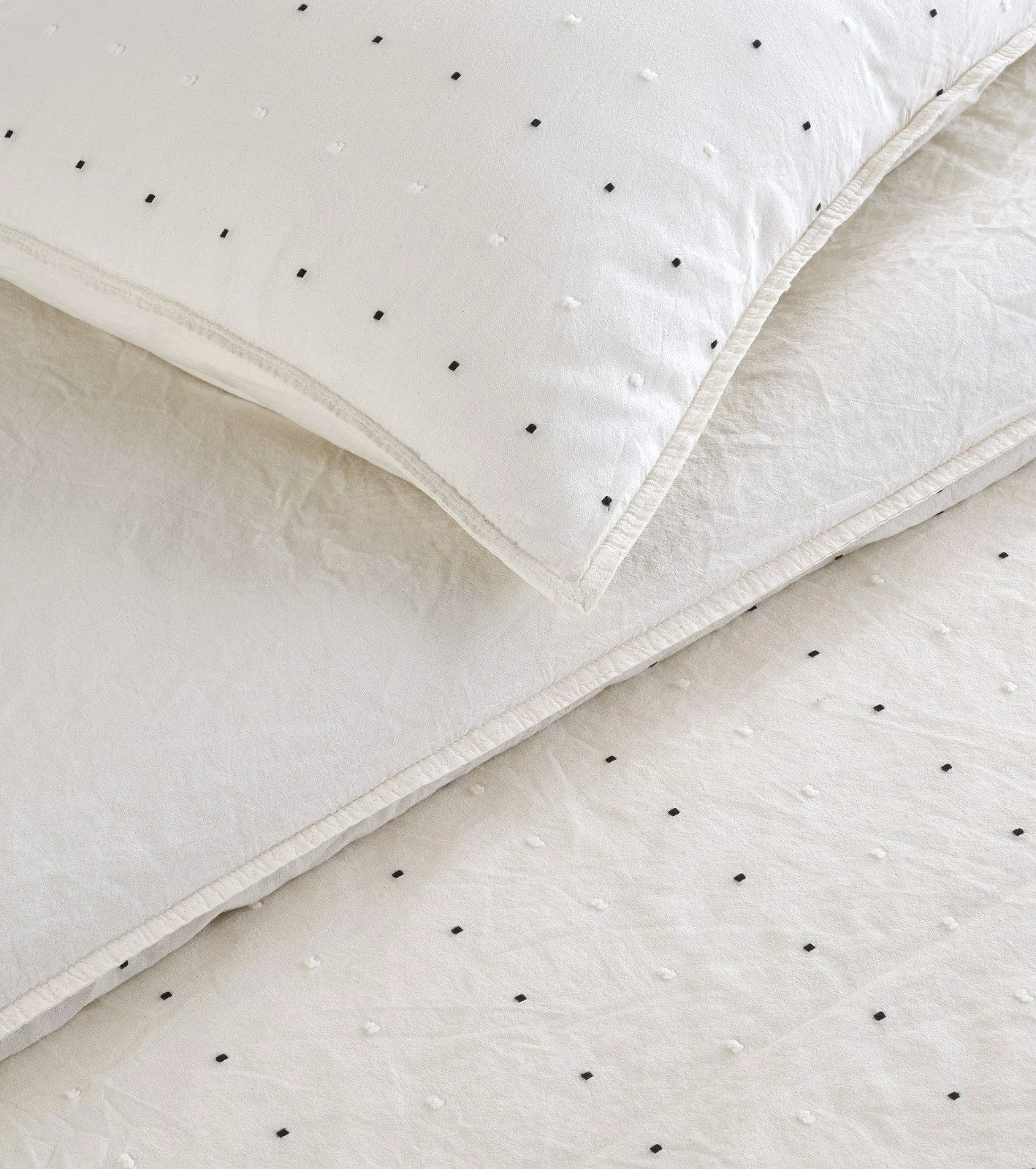 Set mbulesë për jorgan King, Ranforce, L'essentiel, krem & e zezë