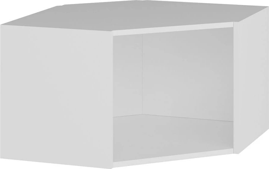 Dollap muri për qoshe, ngjyrë e bardhë, Skye Decor, membranë