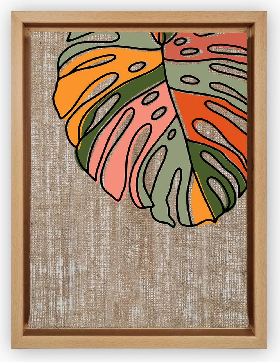 Pikturë dekorative në kanavacë, shumëngjyrëshe, Wallity LNJ21938718246 - 96136, 96x136cm