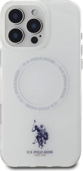 Mbështjellës U.S. Polo Assn. për iPhone 16 Pro, MagSafe, Bardhë Mbështjellës U.S. Polo Assn. për iPhone 16 Pro, MagSafe, Bardhë