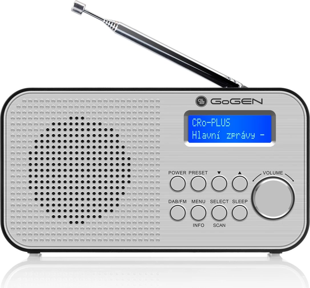 Radio e Portative me FM/DAB+ LCD dhe Alarm GOGEN GOGDAB300N