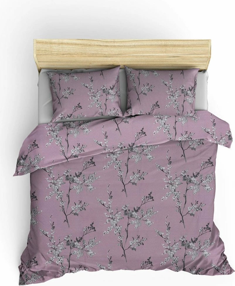 Set mbulesë për jorgan dopio, Ranforce, ngjyrë rozë, L'essentiel, Chicory