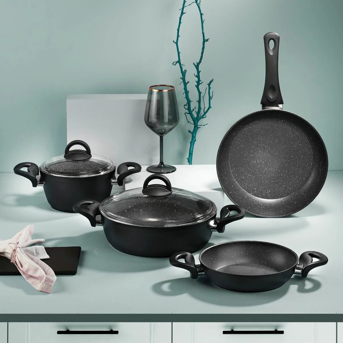 Set tenxheresh (6 copë), Hermia Concept, 55SET015266
