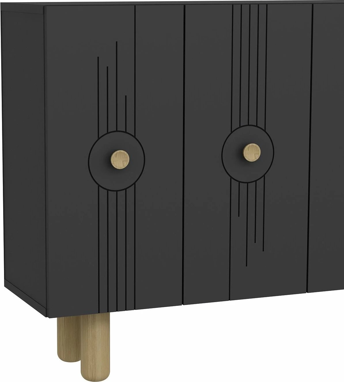 Konsolë moderne, ngjyrë antracit, Skye Decor, KM120