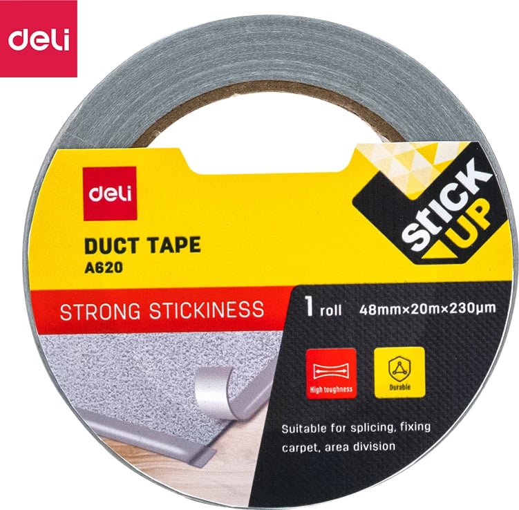 DELI SELLOTEJP DUCT-TAPE 48MMX20MX230MIC A620 1/48