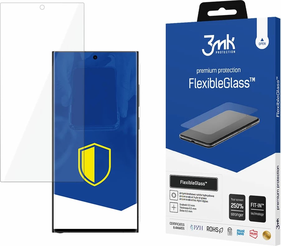 Xham mbrojtës hibrid 3mk FlexibleGlass për Samsung Galaxy S24 Ultra, Transparent