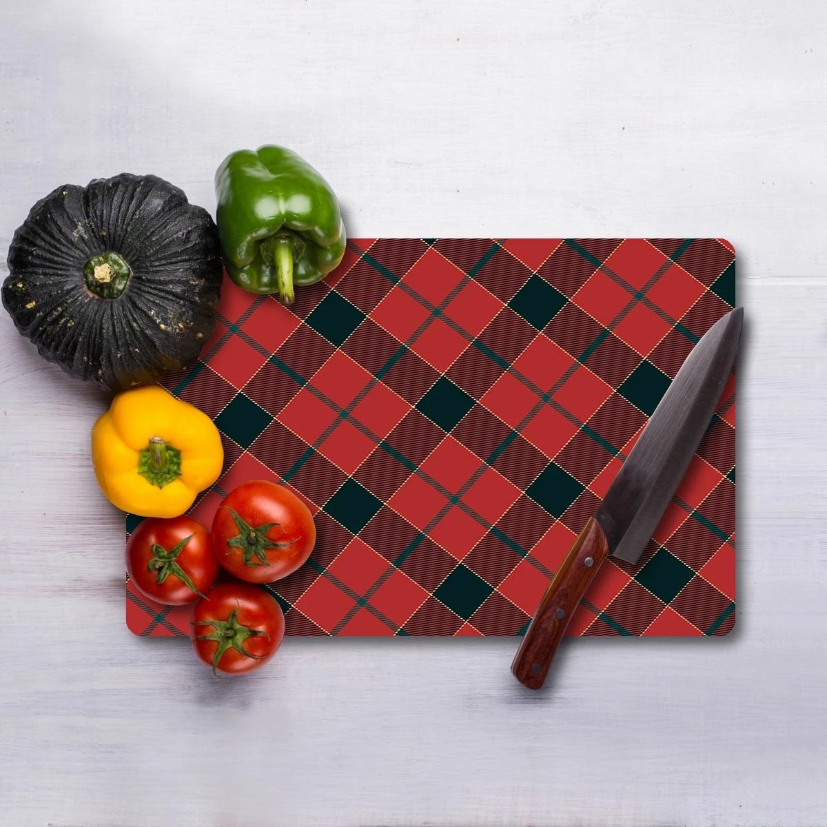 Dërrasë prerëse prej xhami të temperuar, shumëngjyrëshe, Hermia Ckt88 - 2030, 20x30cm