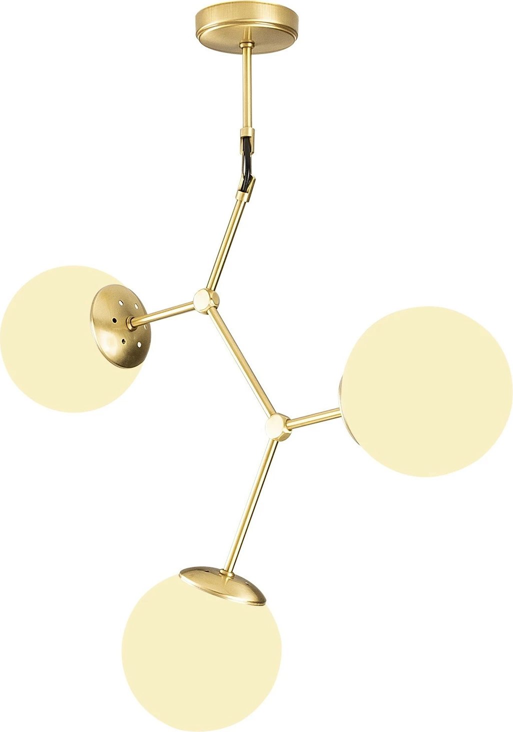 Llambë tavani moderne Opviq, Damar - 6317, ngjyrë e verdhë dhe e bardhë