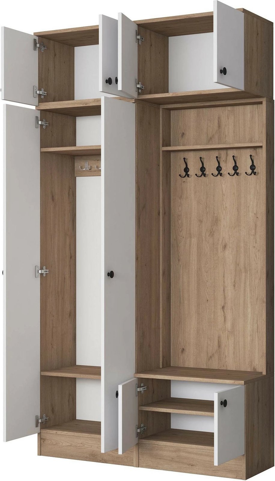 Stendë korridori Skye Decor, ngjyrë arrë dhe e bardhë, EA145 - 3840