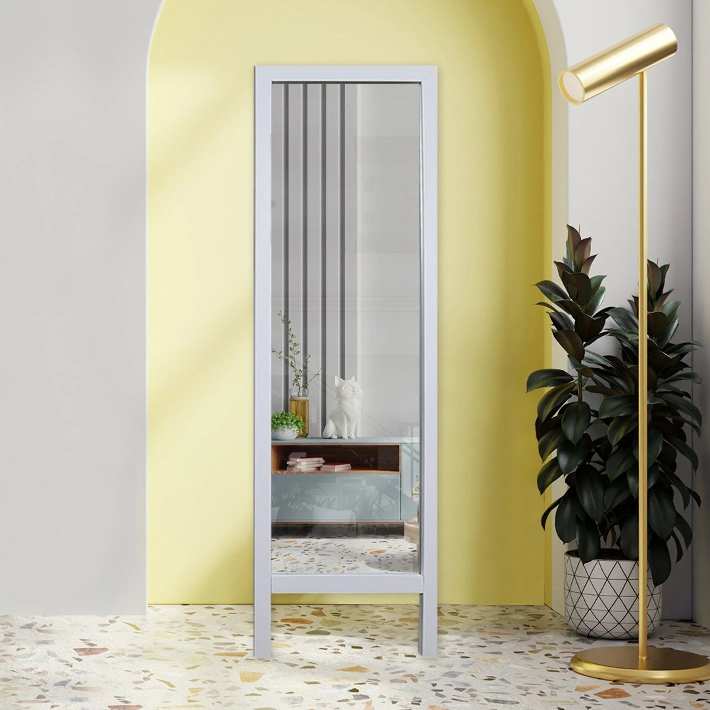 Pasqyrë Cheval Hanah Home, Cheval 145, e bardhë