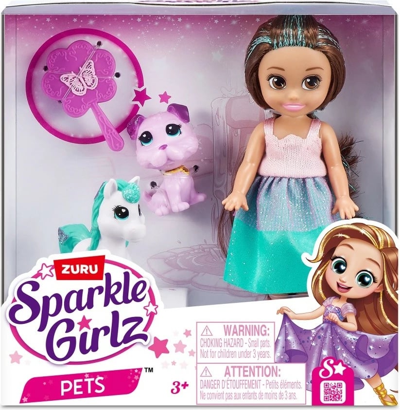 Kukull princeshë ZURU Sparkle Girlz 100522 me kafshë lodër, 12 cm Kukull princeshë ZURU Sparkle Girlz 100522 me kafshë lodër, 12 cm