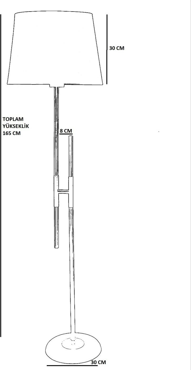 Llambë dyshemeje Opviq, 8553-5, ngjyrë e zezë