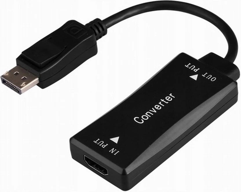 Kabllo Adapter Gembird A-HDMIF30-DPM-01, Aktiv 4K 30Hz HDMI në DisplayPort, 0.15 m, e zezë