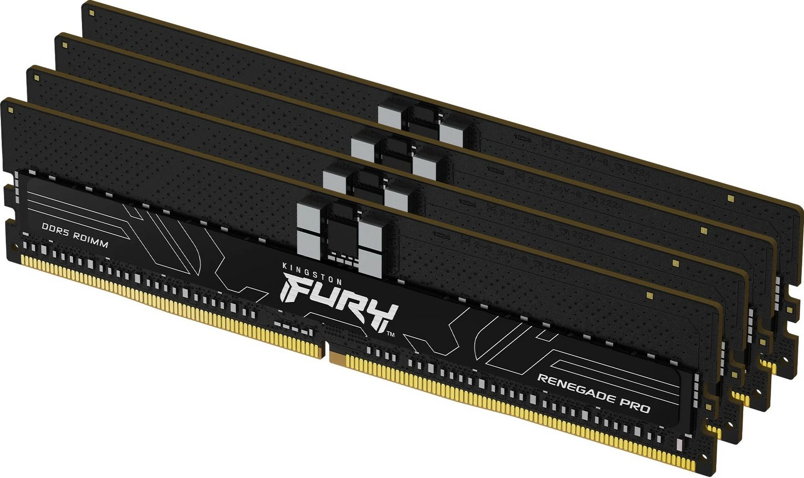 RAM Memorje Kingston FURY Renegade Pro 128GB (4x32GB) DDR5 6000MT/s ECC Reg XMP, e zezë