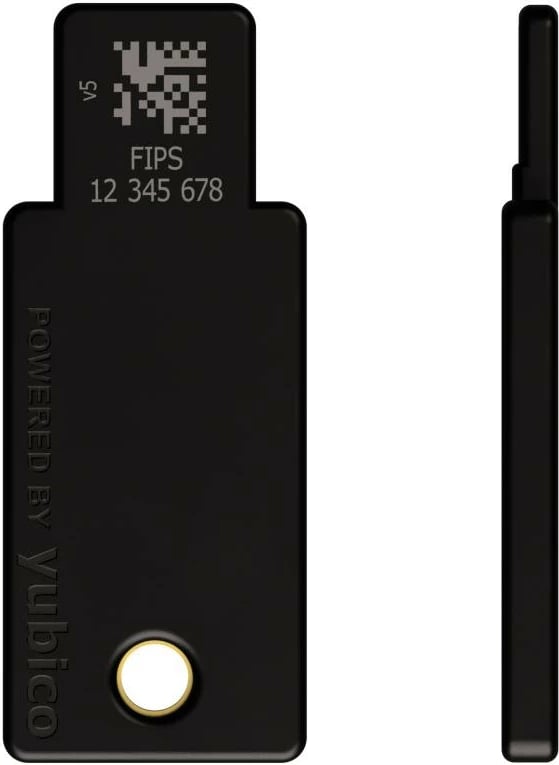 Çelës sigurie USB-A me NFC, Yubico YubiKey 5 FIPS, i zi