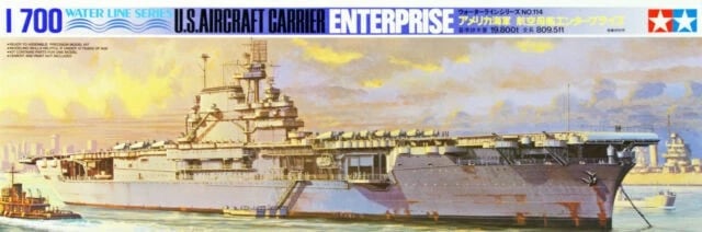 Model plastik Tamiya USS Enterprise, 1:700, për ndërtim, për djem Model plastik Tamiya USS Enterprise, 1:700, për ndërtim, për djem