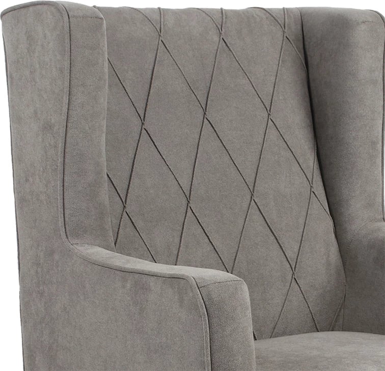 Fotel Efficient, material gri-e zezë, 72x97x100cm