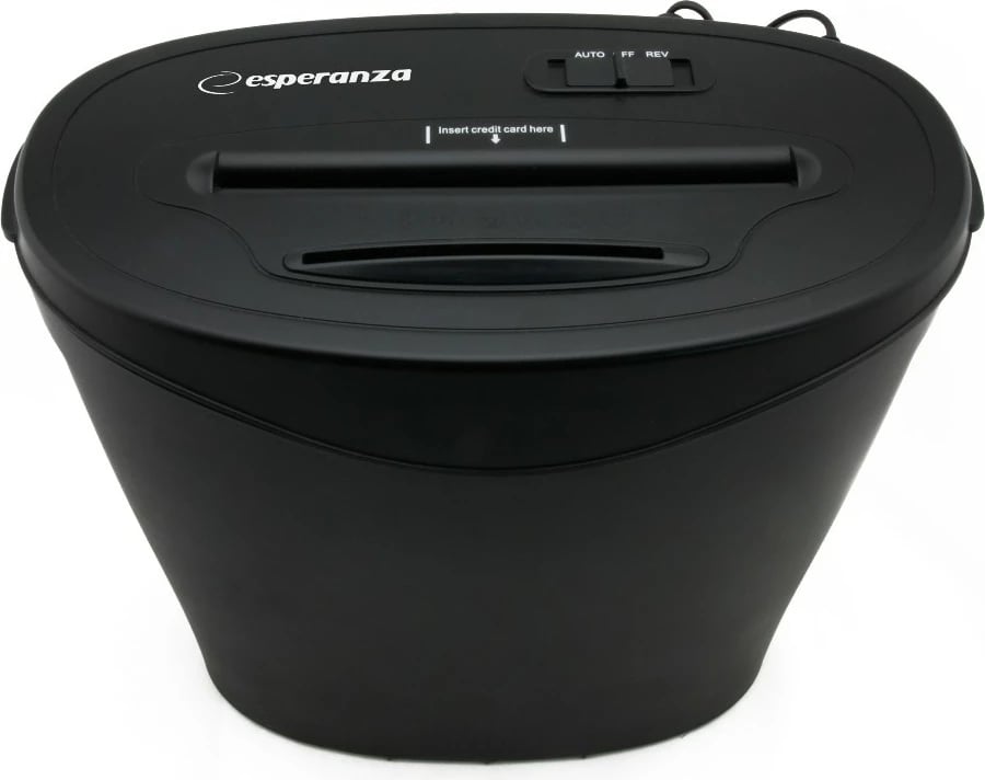 Makineri shkatërrimi dokumentesh Esperanza EN103 RAZOR, 18L, prerje kryq, e zezë