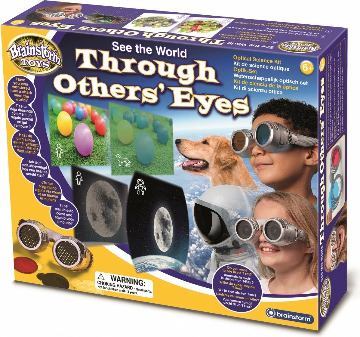 Set shkencor edukativ MG DYSTRYBUCJA Brainstorm Glasses See the World Through Others' Eyes, plastikë, 22 lente