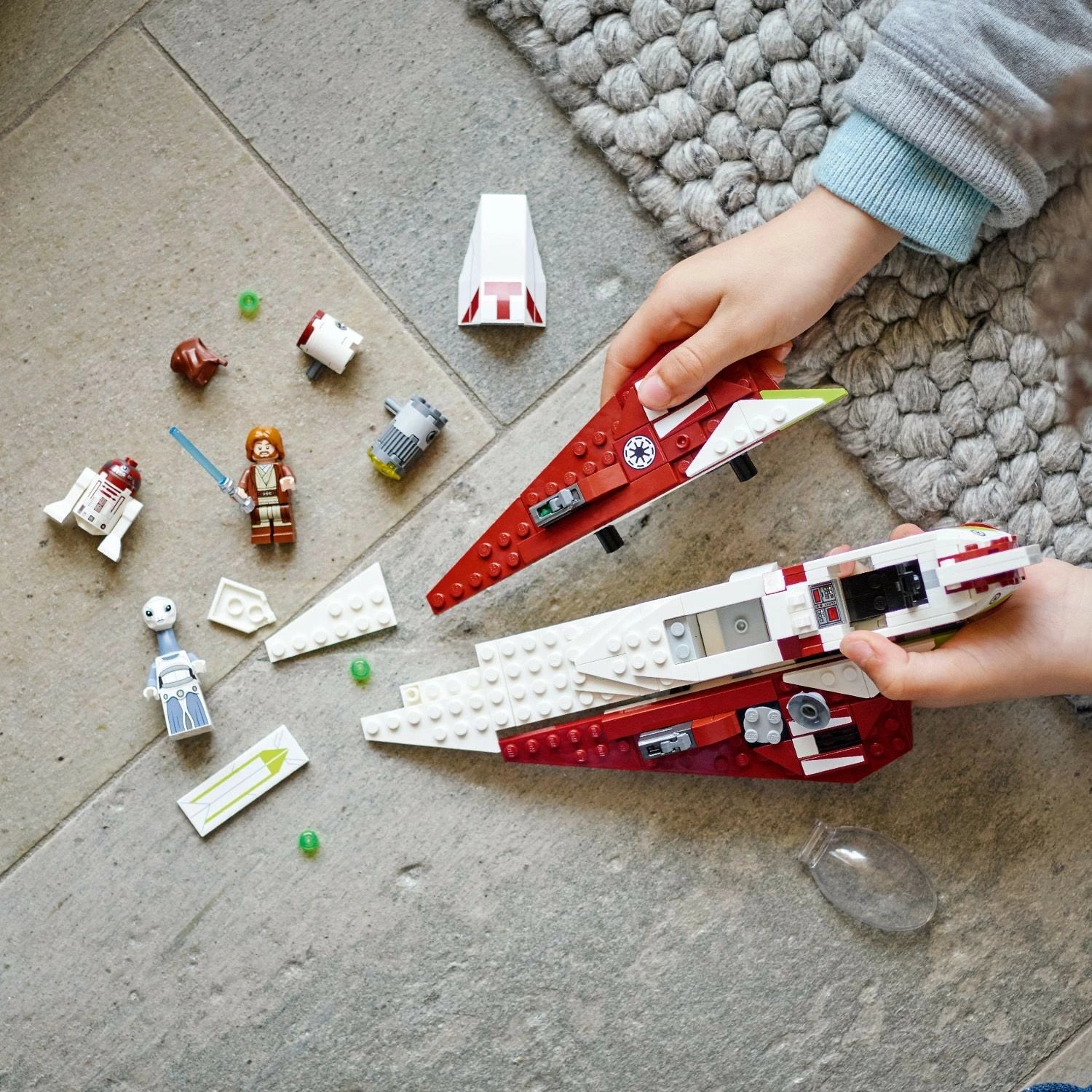 Set ndërtimi LEGO Star Wars Obi-Wan Kenobi Jedi Starfighter 282 pjesë shumëngjyrëshe