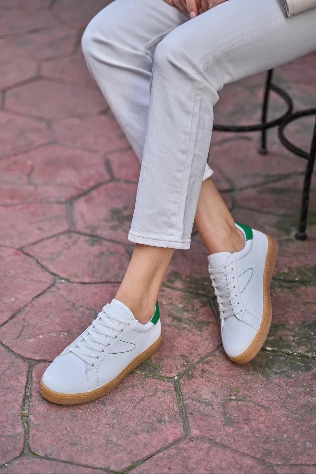 Atlete për gra, Jumeon, MK1340424SR20-001, të bardha me të gjelbra