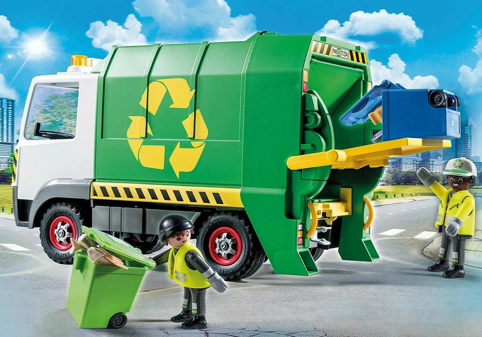 Set lodrash Playmobil City Action Recycling Truck 71234, 61 pjesë