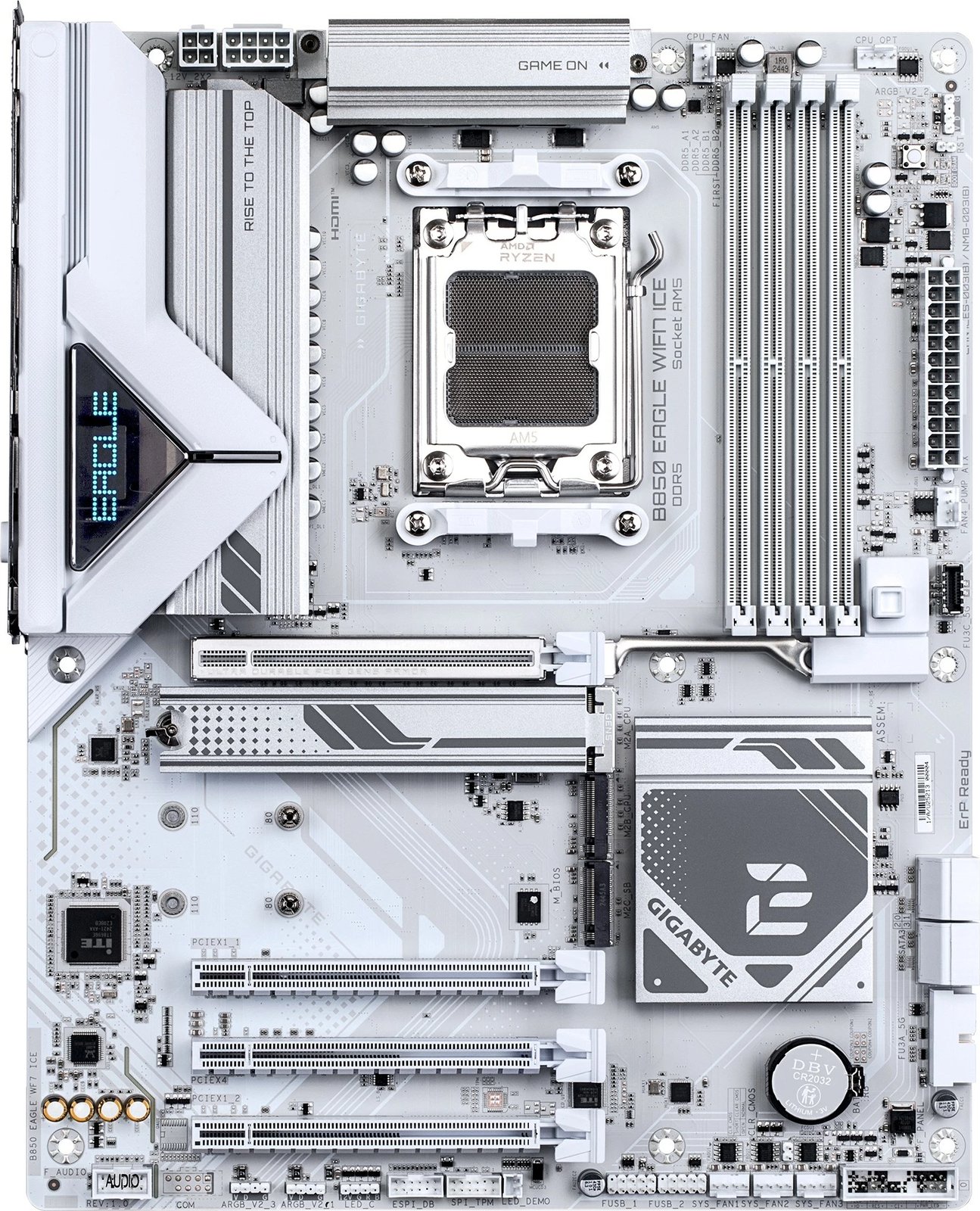 Pllakë amë Gigabyte B850 EAGLE WIFI7 ICE, Socket AM5, WiFi 7, e bardhë