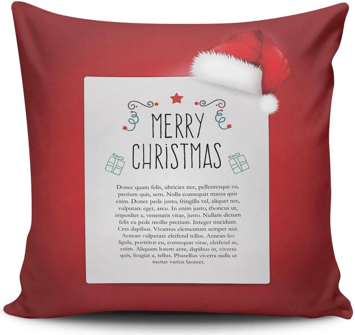 Jastëk dekorativ Aberto Design, NOELKRLNT-12, shumëngjyrësh, 43x43cm