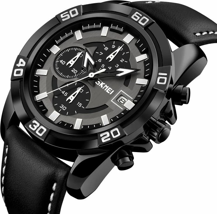 Orë dore për meshkuj Skmei, e zezë