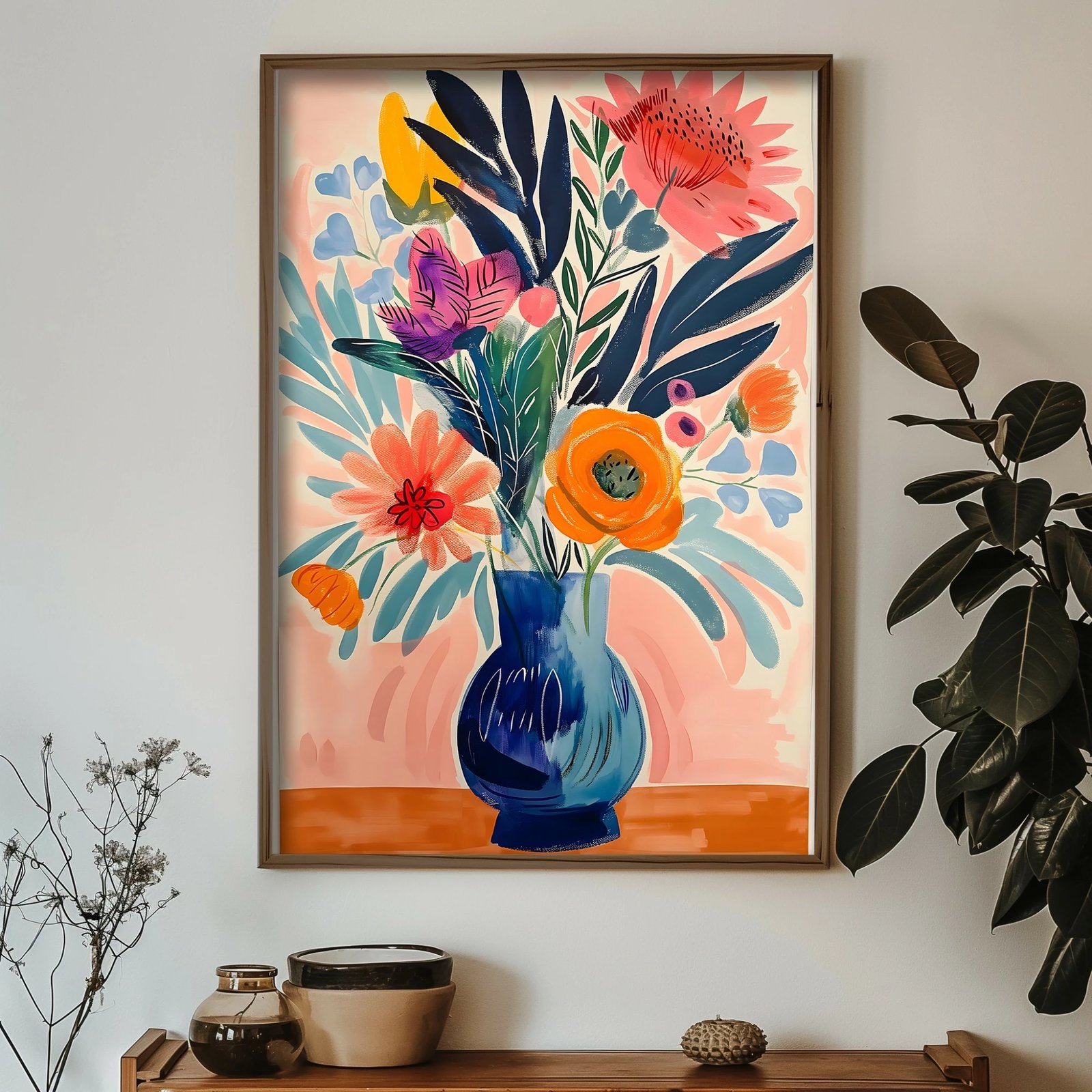 Pikturë dekorative me kornizë MDF, Wallity, GE219-L