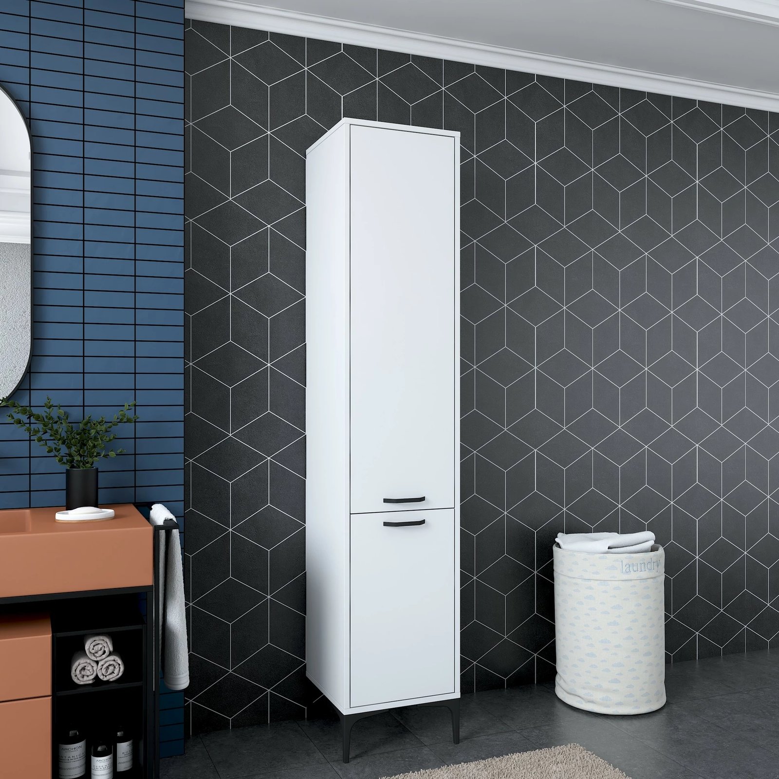 Dollap shumëpërdorimësh, i bardhë, Hanah Home JE111 - 2949