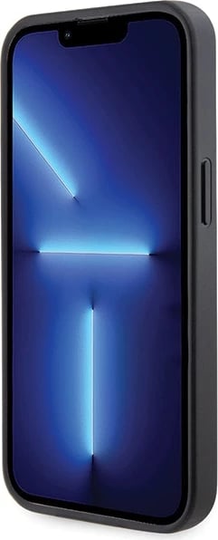 Mbështjellës Guess GUHCP13LP4TDSCPK për iPhone 13 Pro / 13, Crossbody 4G Metal Logo, i zi me rrip