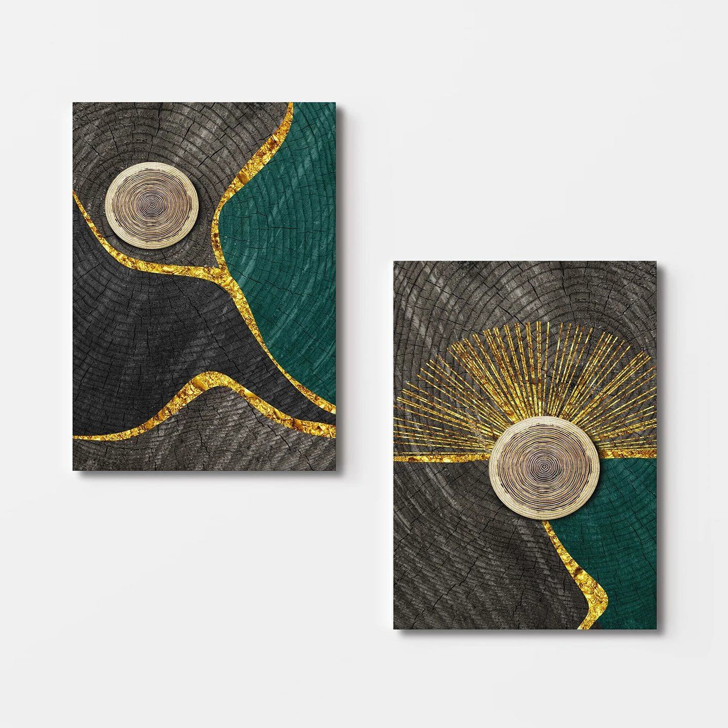 Pikturë dekorative në kanavacë (2 copë), Wallity, 2KNV4306, 50x70 cm