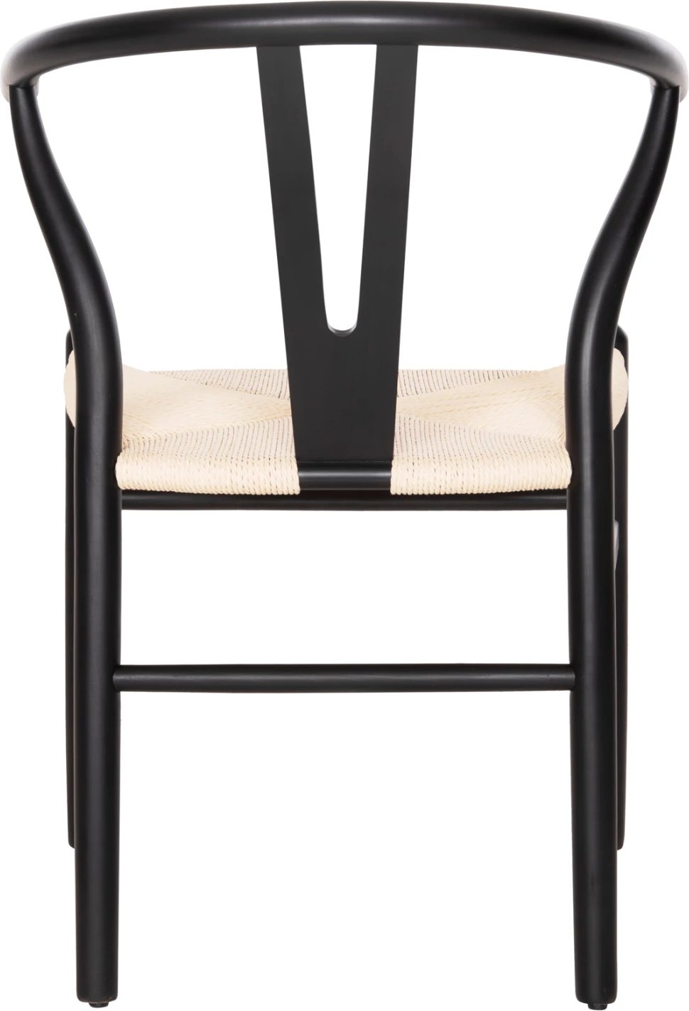 Karrige për ngrënie, dru ahu, ngjyrë e zezë-bezhë, FH8695.03, 54.5x53x75 cm