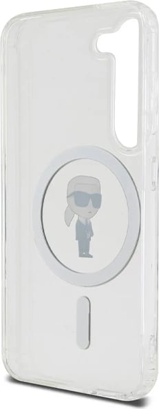 Mbështjellës Karl Lagerfeld IML Ikonik MagSafe për Samsung Galaxy S23, Transparent