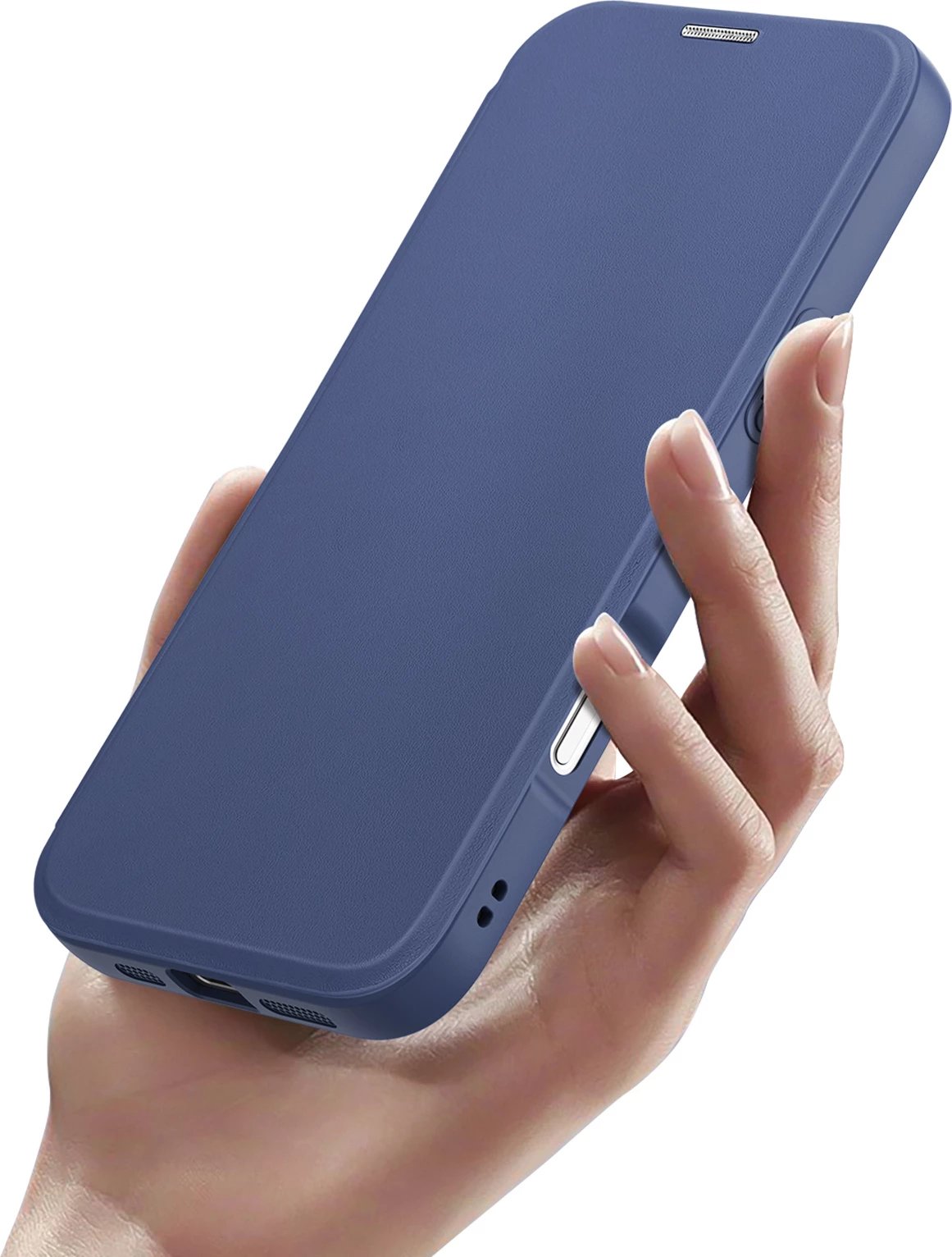 Mbështjellës Dux Ducis Skin X Pro për iPhone 16 Pro Max, MagSafe, me kapak, Kaltër