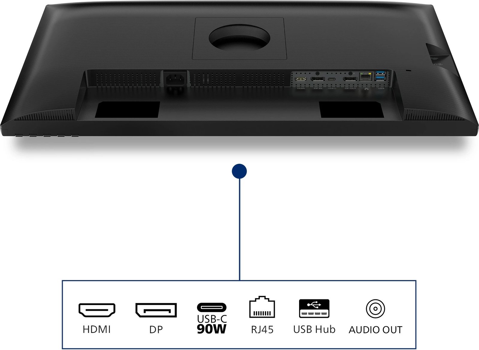 Monitor Philips 27B2U3601, 27 inç, IPS, QHD, HDMI+DP+USB-C, i zi