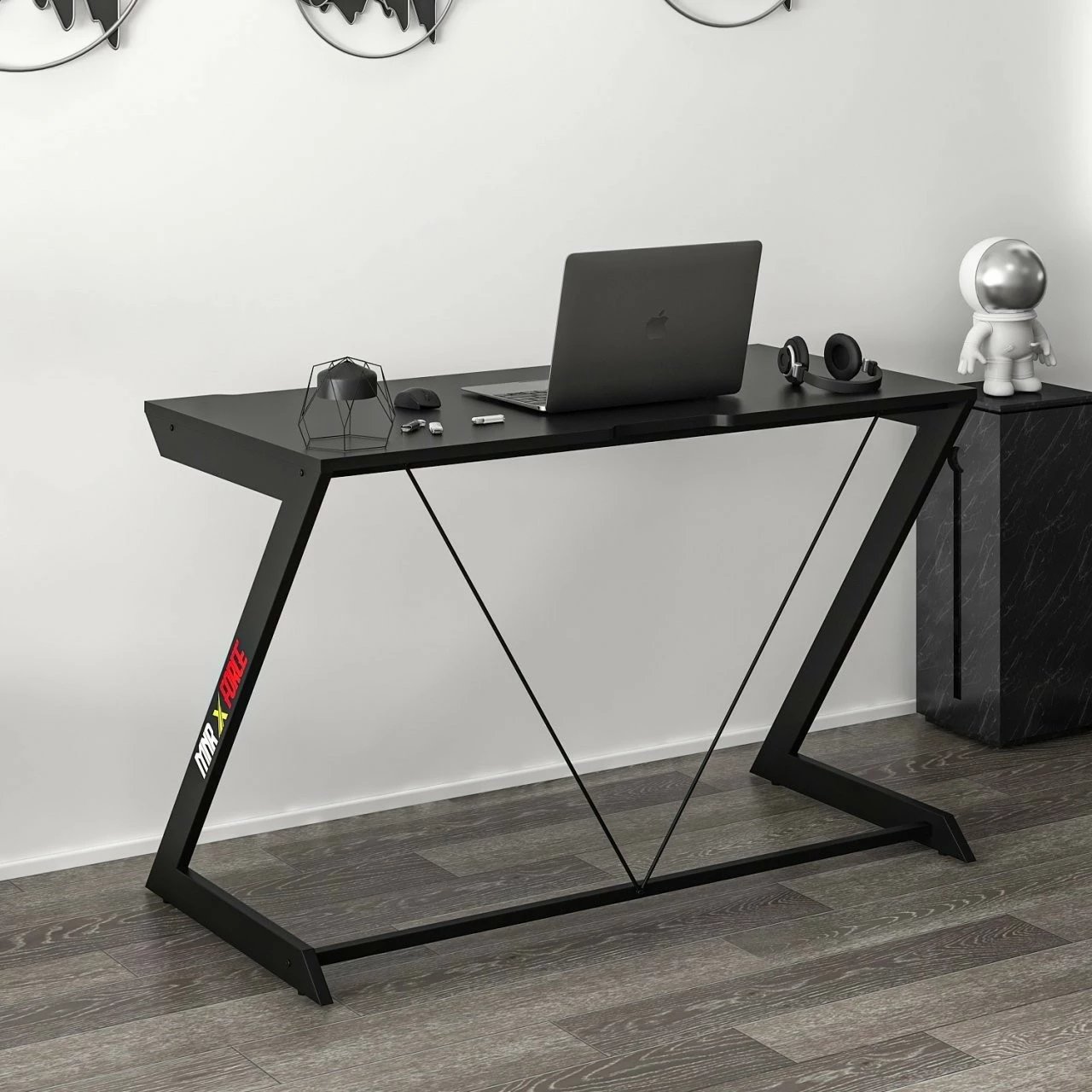 Tavolinë gaming Skye Decor, e zezë