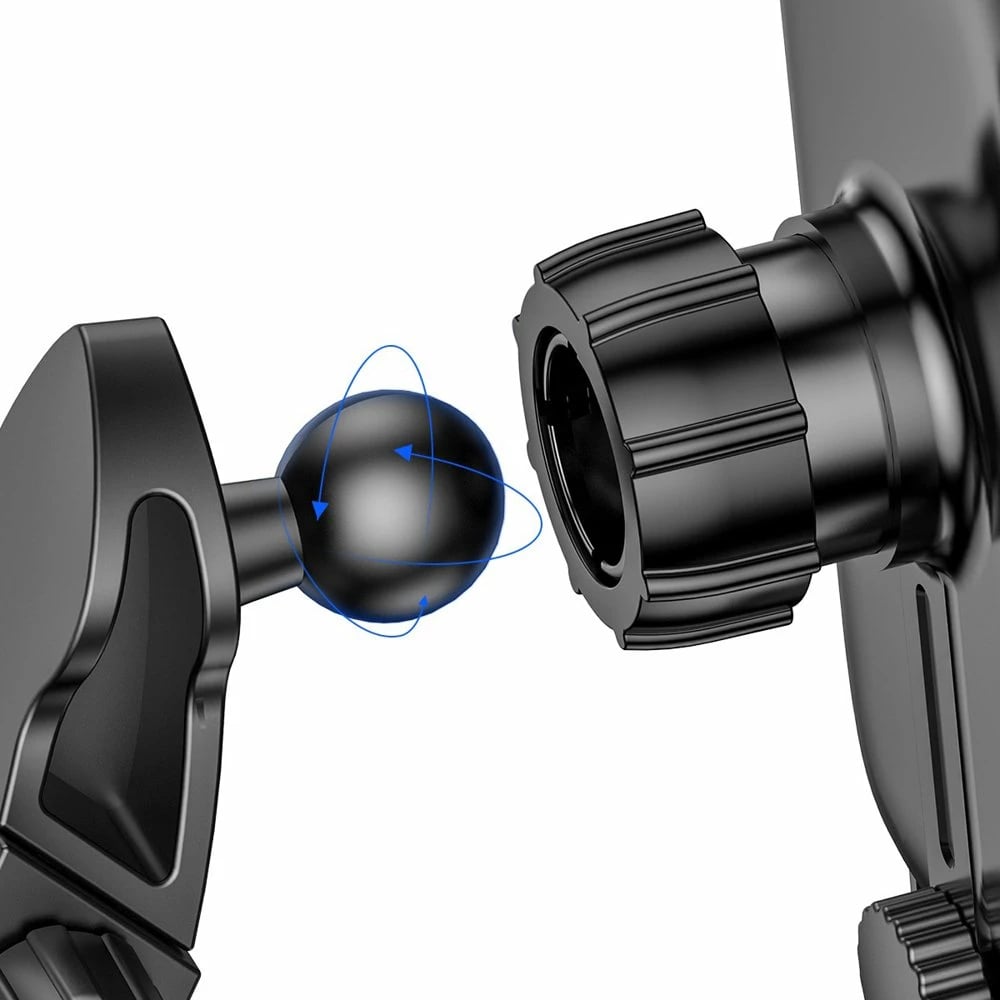 Mbajtës elektrik Baseus WXHW03-01 me karikim wireless Qi 15W, i zi