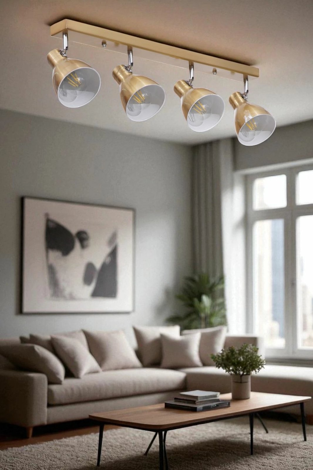 Llambë tavani Opviq, ngjyrë ari, 8996-6