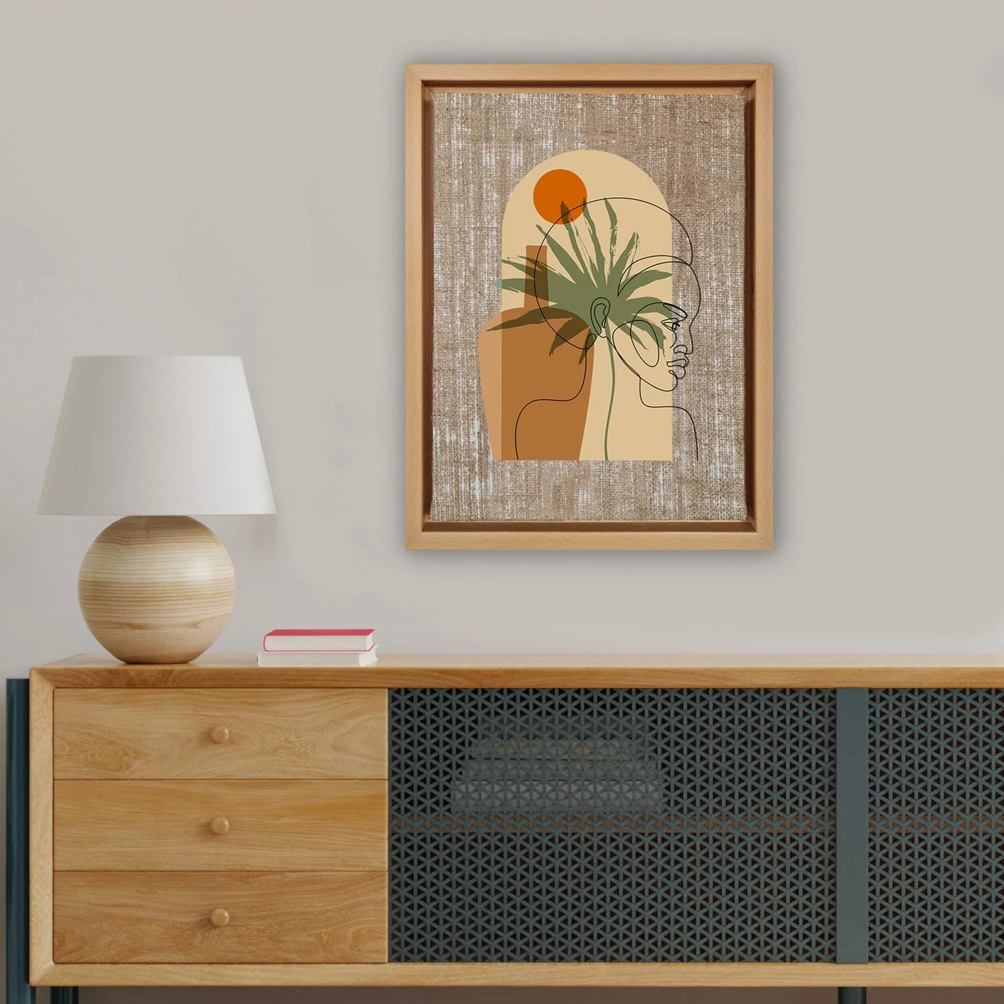 Pikturë dekorative në kanavacë, shumëngjyrëshe, Wallity LNJ71837202668 - 96136, 96x136cm