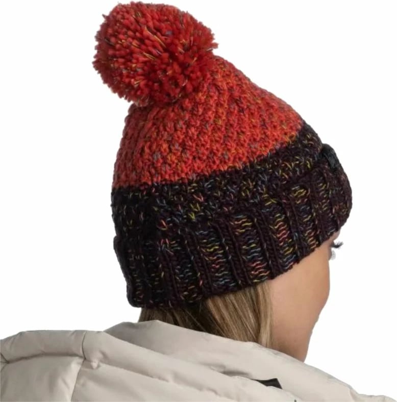 Kapelë Buff Janna, e përshtatshme për meshkuj dhe femra, ngjyrë të kuqe